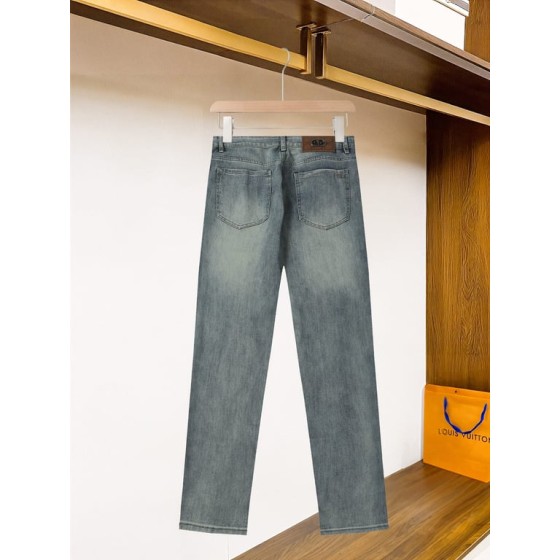 Dior Light Wash Wide-Leg Denim Jeans